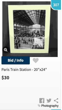 Gare du Nord, Paris Train Station, B&amp;W